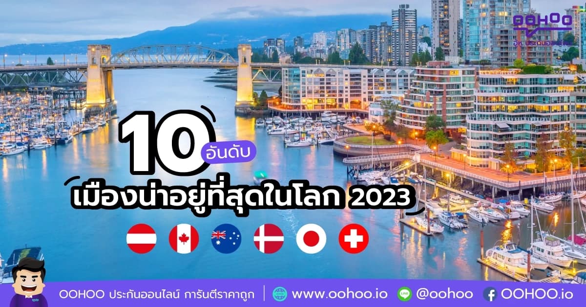 10 อันดับ เมืองน่าอยู่ที่สุดในโลก 2023