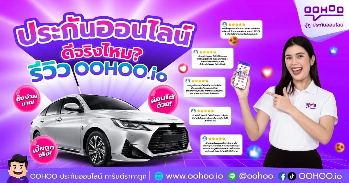 ประกันออนไลน์ ดีจริงไหม? รีวิว OOHOO.io