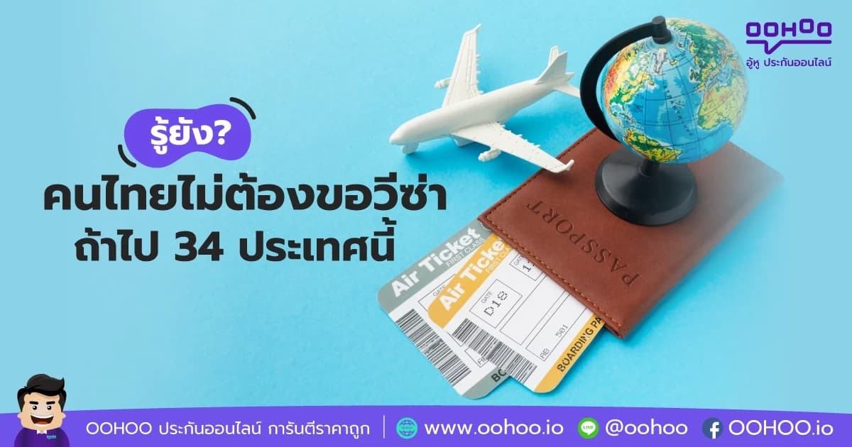 รู้ยัง!? คนไทยไม่ต้องขอวีซ่า ถ้าไป 34 ประเทศนี้